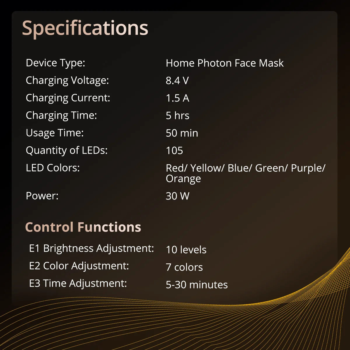 7-Color LED Light Therapy Facial Mask, Anti-Aging, Anti-Acne Skincare