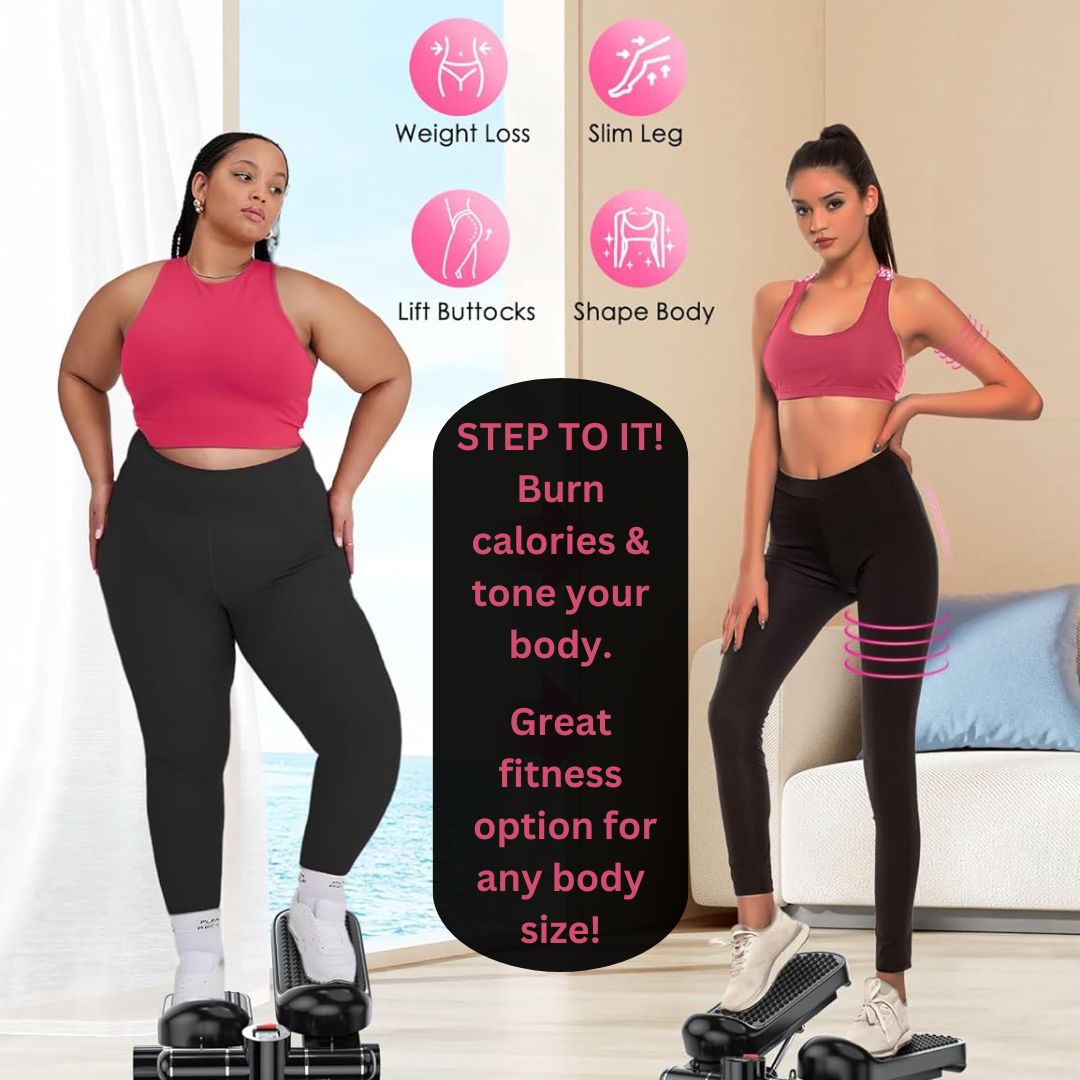 Stair Stepper with Resistance Bands, Compact