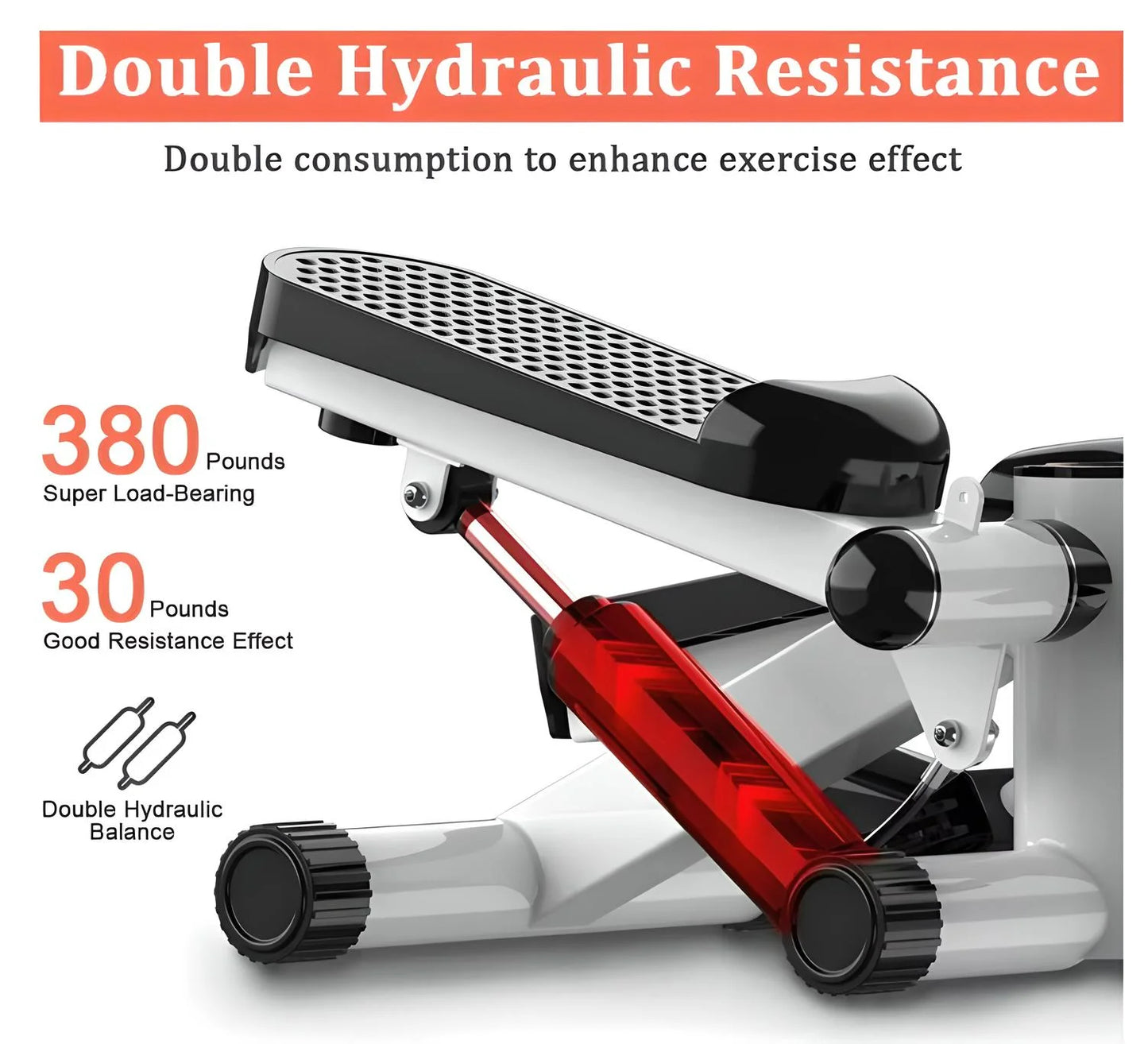 Compact Stair Stepper with Resistance Bands