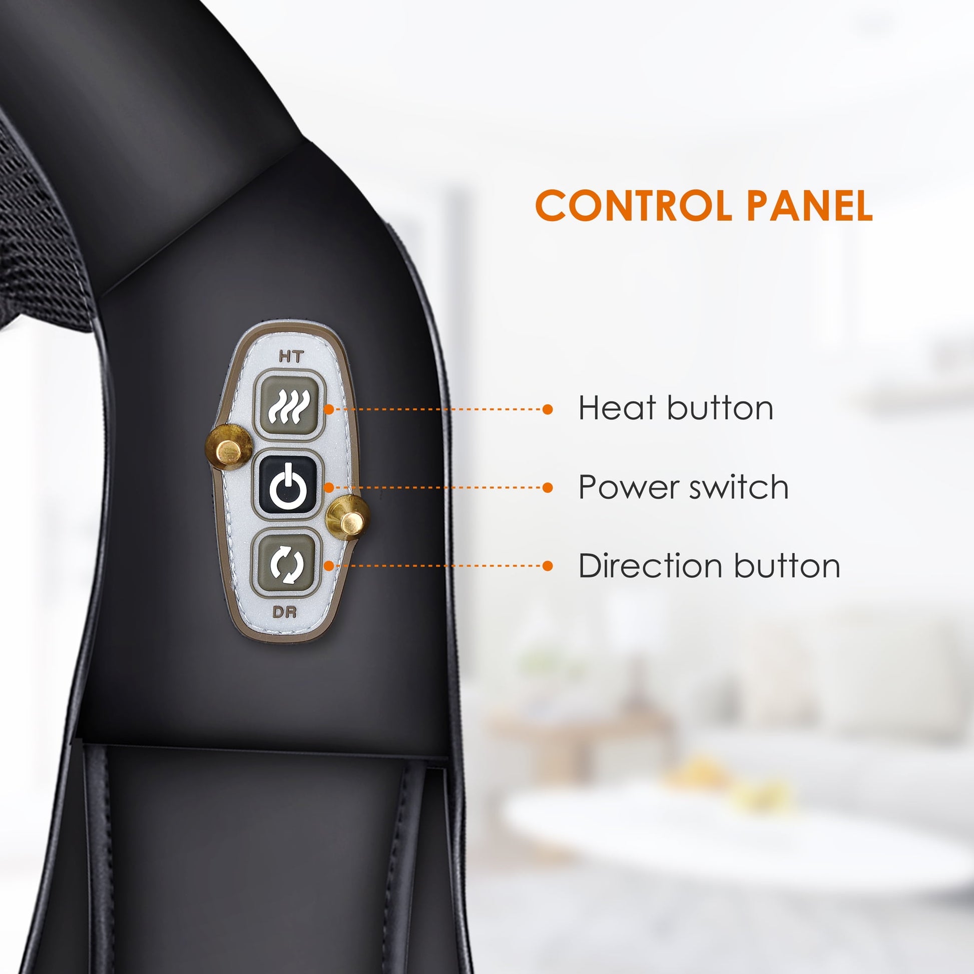 Comfier - Deep Tissue Massager with Heat, Pain Relief for Sore Neck Back Shoulders, Electric Shiatsu Kneading Massagers for Full Body Muscle Relief