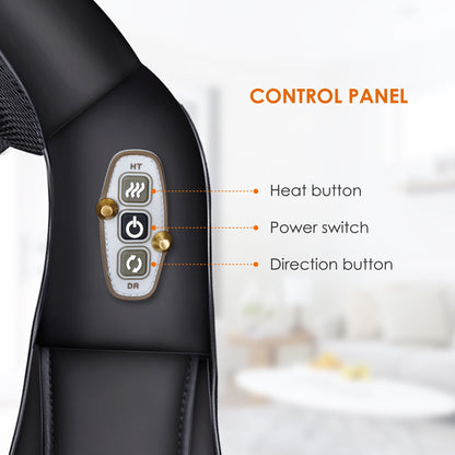Comfier - Deep Tissue Massager with Heat, Pain Relief for Sore Neck Back Shoulders, Electric Shiatsu Kneading Massagers for Full Body Muscle Relief