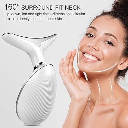 7-In-1 LED Light Therapy Facial Sculptor, Skincare and Beauty Device to Massage Stimulate Lift Tone Face & Neck 