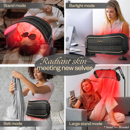 Multifunction Red Light Therapy Mask for Face & Body – LED Light Therapy with Near-Infrared 850nm, Adjustable Intensity, At-Home Skincare Device