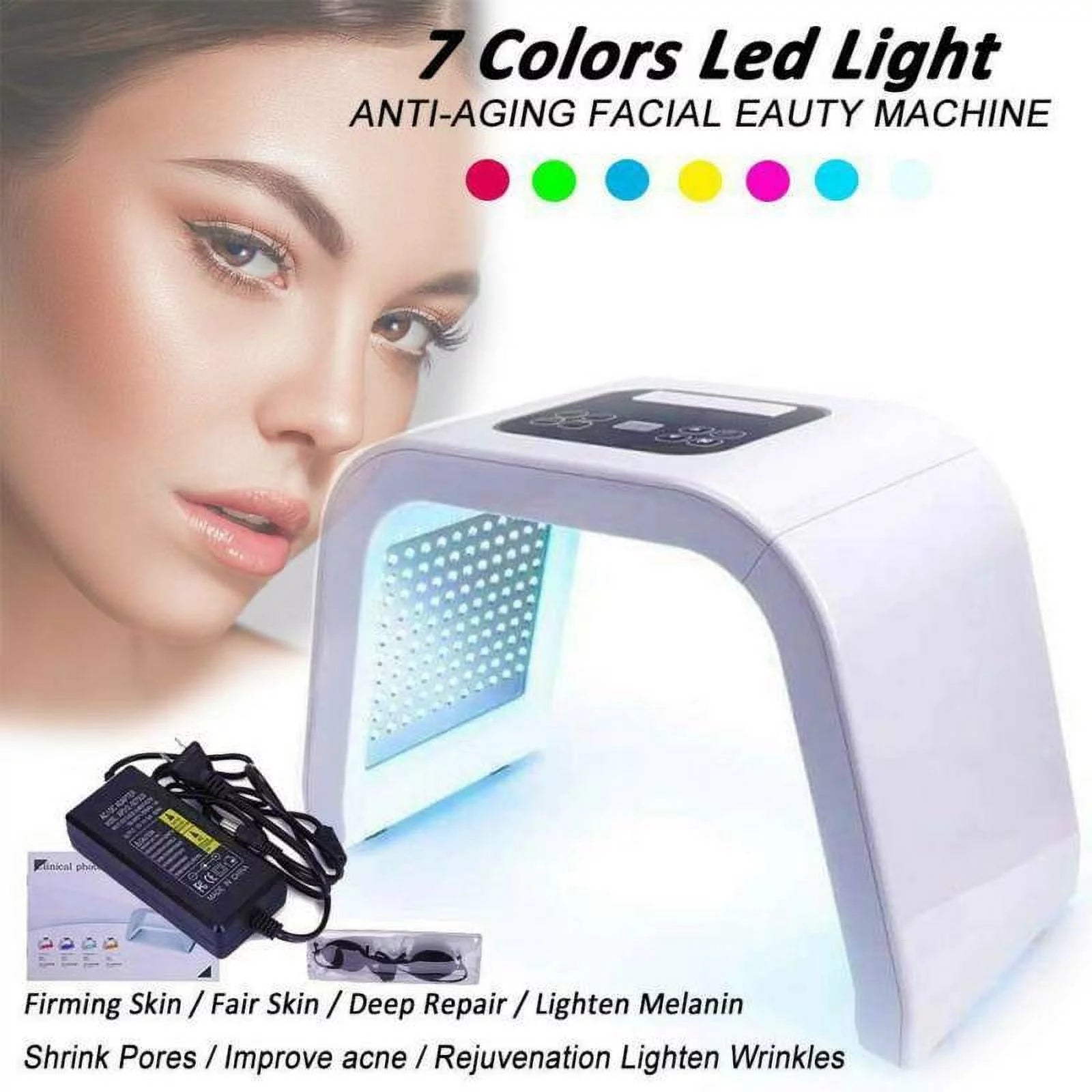 LED Home Light Therapy Facial Treatment for Skin Rejuvenation