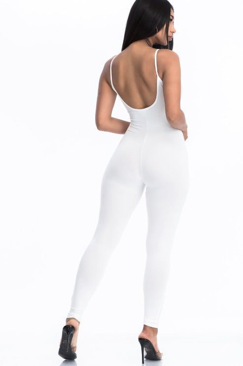 Solid Bodycon Cami Jumpsuit