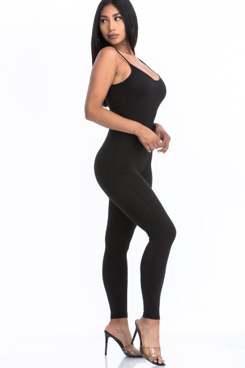 Solid Bodycon Cami Jumpsuit