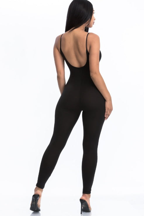 Solid Bodycon Cami Jumpsuit