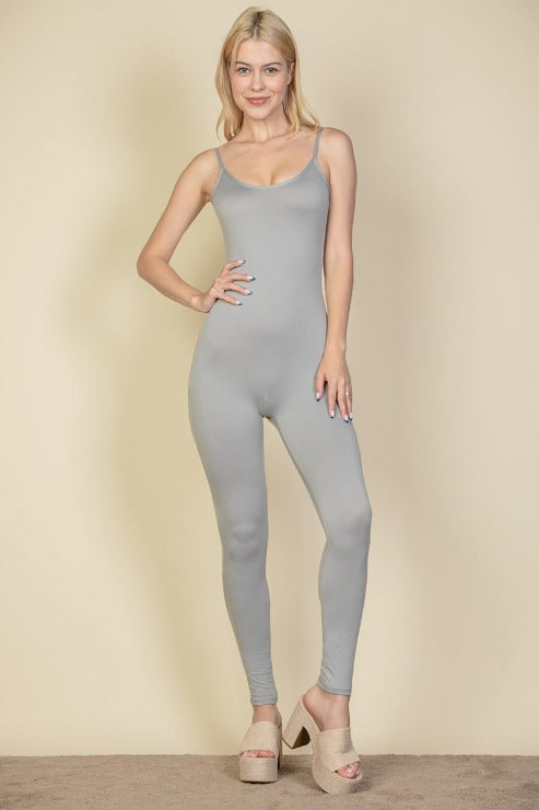 Solid Bodycon Cami Jumpsuit