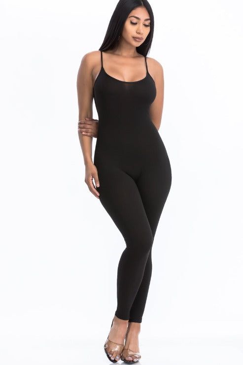 Solid Bodycon Cami Jumpsuit