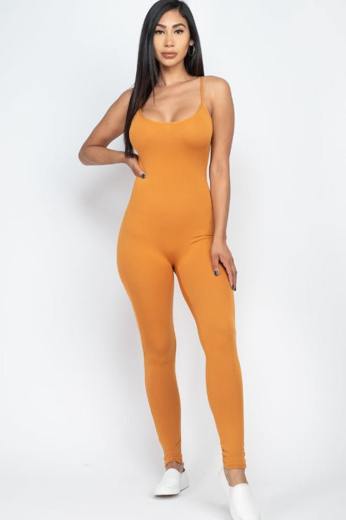 Solid Bodycon Cami Jumpsuit