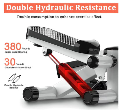 Compact Stair Stepper with Resistance Bands
