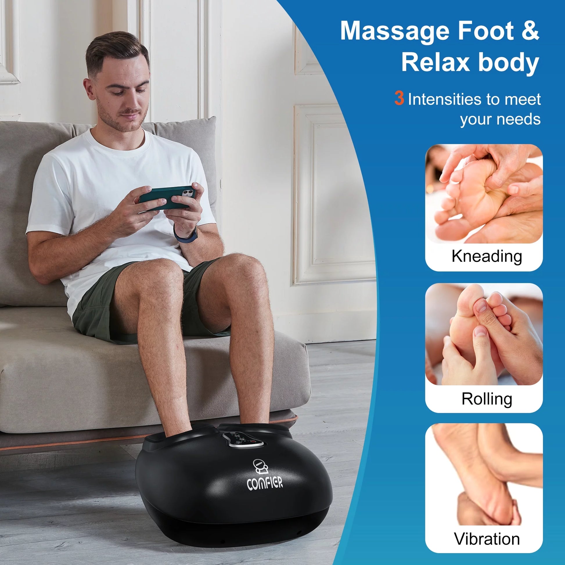 Shiatsu Foot Massager with Heat